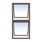 Aluminium Window 590x1180 2 Opening