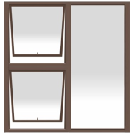 Aluminium Window 1180x1180 2 Opening