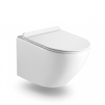 Livorno Wall Hung Round Pan White
