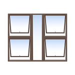 Aluminium Window 1180x1180