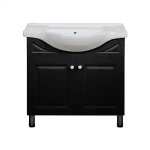 Bathroom Cabinet 2pc Black 850mm