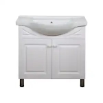 Bathroom Cabinet 2pc White 850mm