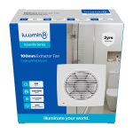 Extractor Fan 100mm Sq Wall/ceiling Mount Illumin8