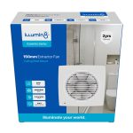 Extractor Fan 150mm Sq Wall/ceiling Mount Illumin8