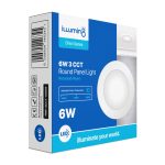 Panel Light Recessed Mount Round 3CCT 6W