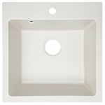 Livorno White Quartz Single Sink