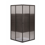 Shower Door Black Stripe