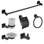 Montale Bathroom set 6pc Gunmetal Grey