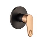 Livorno Moderna Shower Mixer Bk & Rose Gd