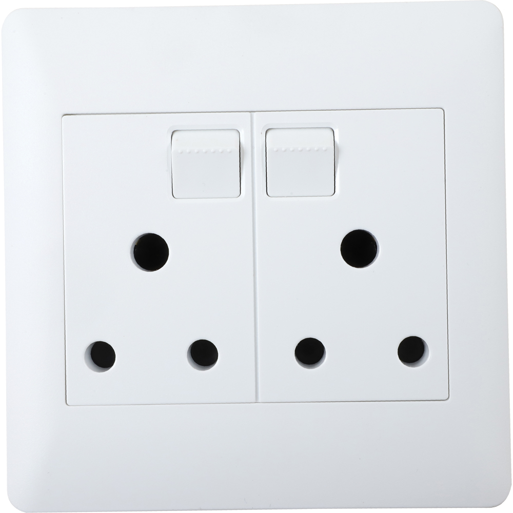 1090891_f34a.jpg Apollo White 4X4 Double Plug #dblc-Wh - Image 1