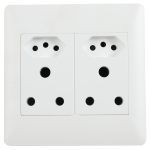Apollo White 4X4 Double Euro+ Double Plug #2X2UN-WH