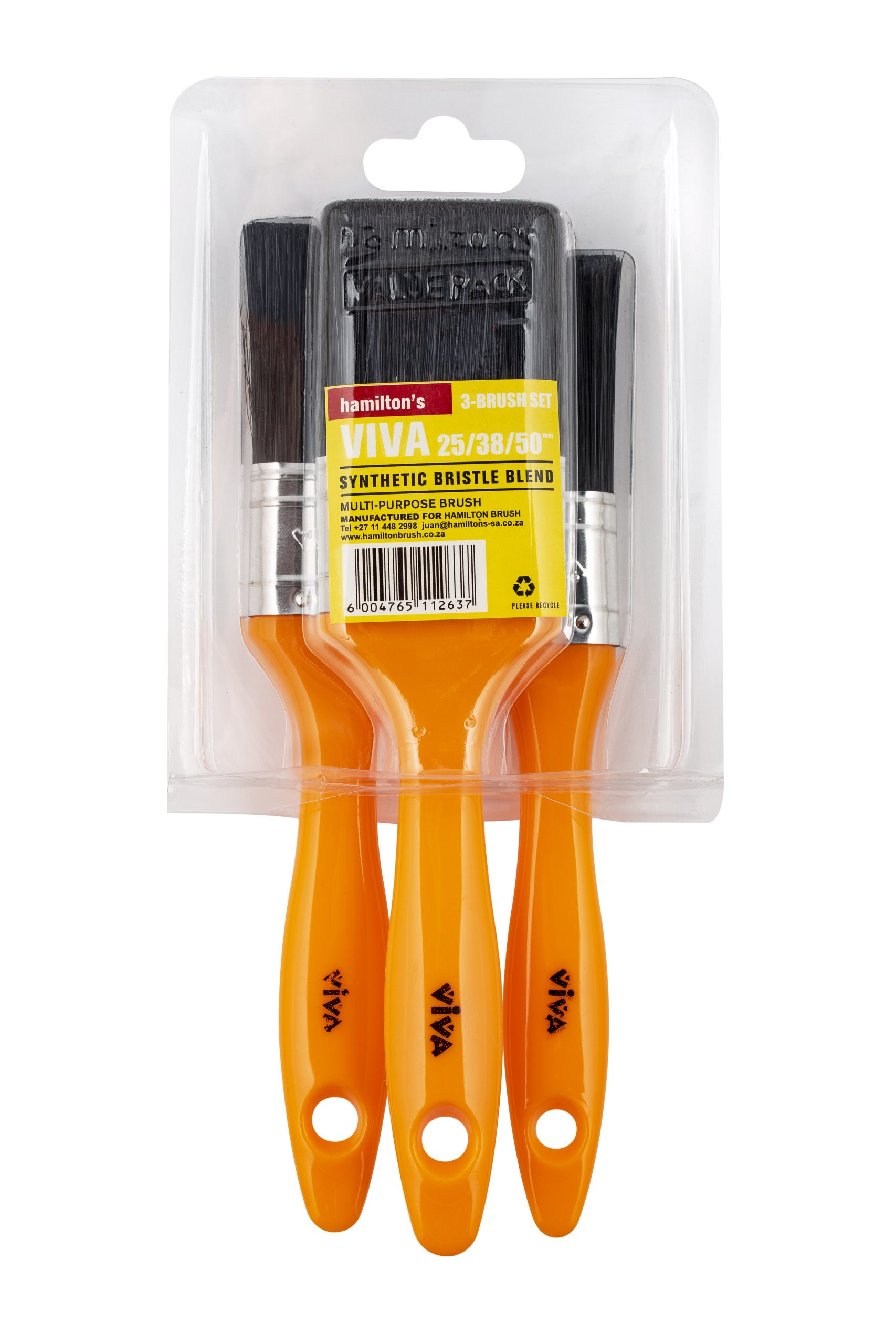 1258010_1.jpg Viva 3PC Brush Set 25/38/50mm - Image 1