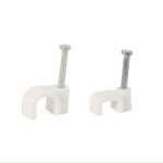 Cable Clip 10mm Flat 100pc