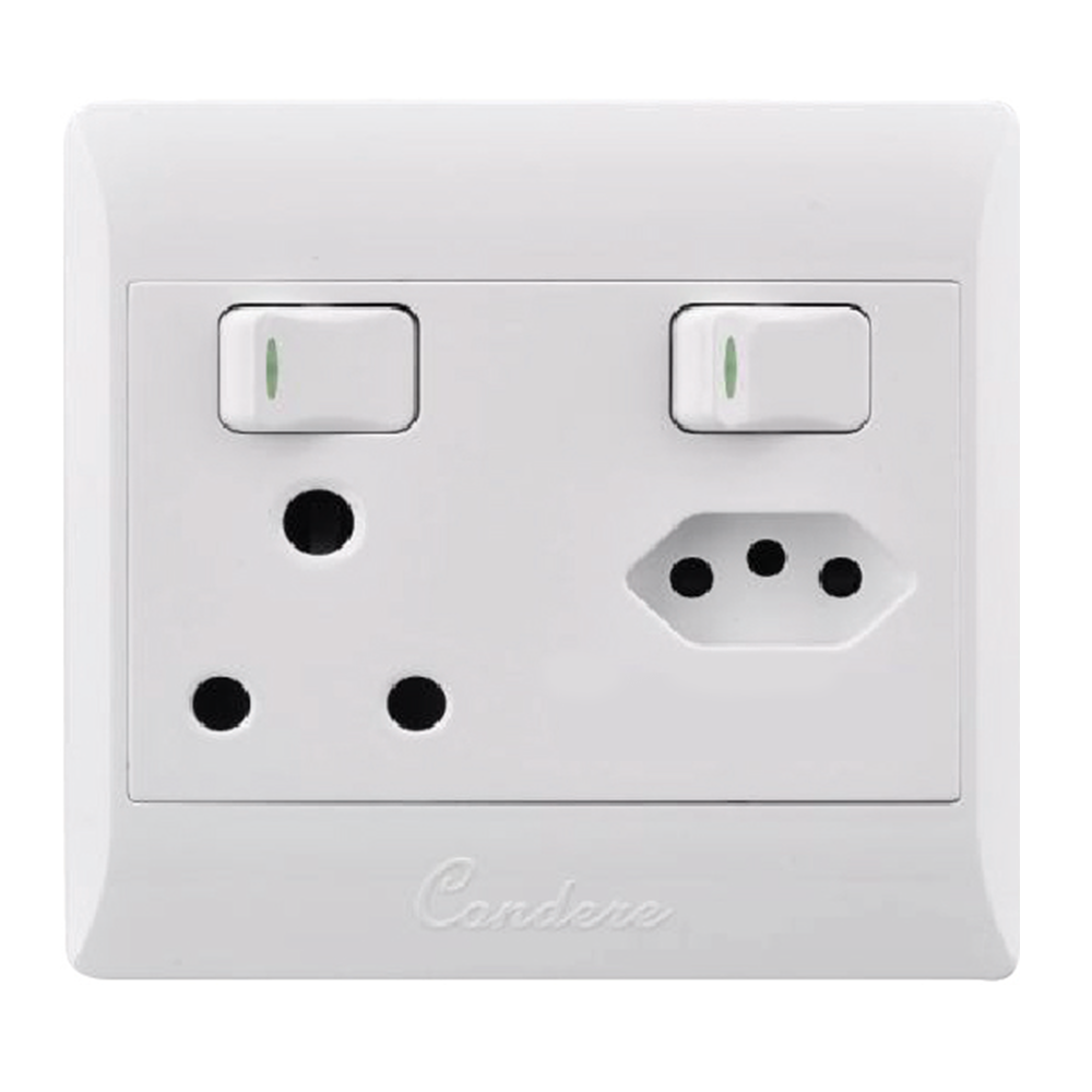 7471_K1-CN-K034_Default.png Condere Euro 3X+16A Plug Whi 4X4 K034 - Image 1