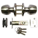 Entrance Door Lock Satin Silver