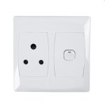 Mes White 4X4 Single Socket