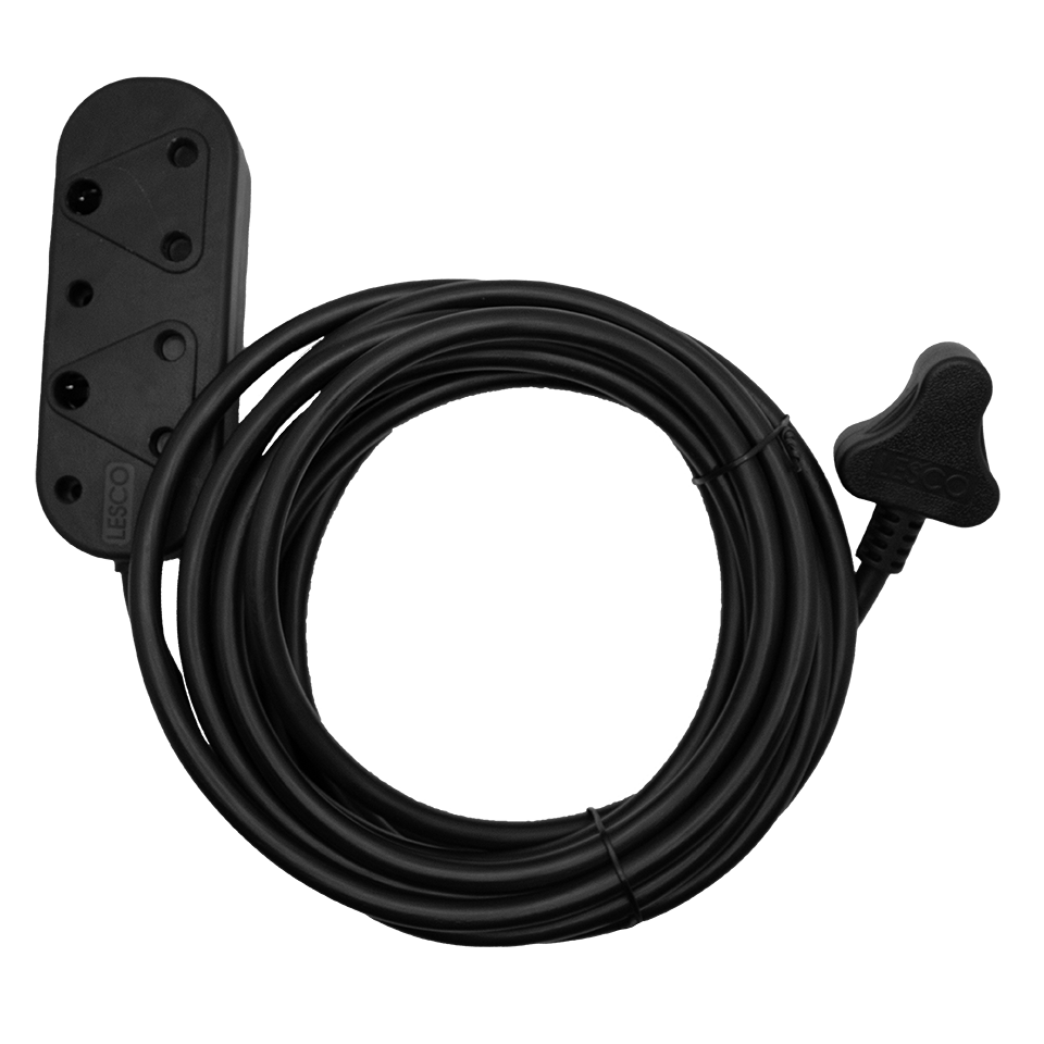 Black-Extension-Cords.png Ext Cord 1.5MMX20MTR Black SABS Lesco - Image 1