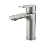 Pulsar Basin Mixer Brushed Steel 211615