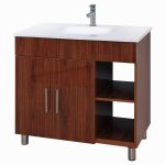 Bathroom Cabinet Double Door Mahogany