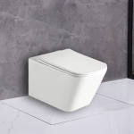 Toilet Wall Hung Square 510X345X340 White TS047
