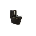 Toilet Set Xclusive Black/gold TS048