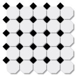 Mosaic Black & White Unglazed